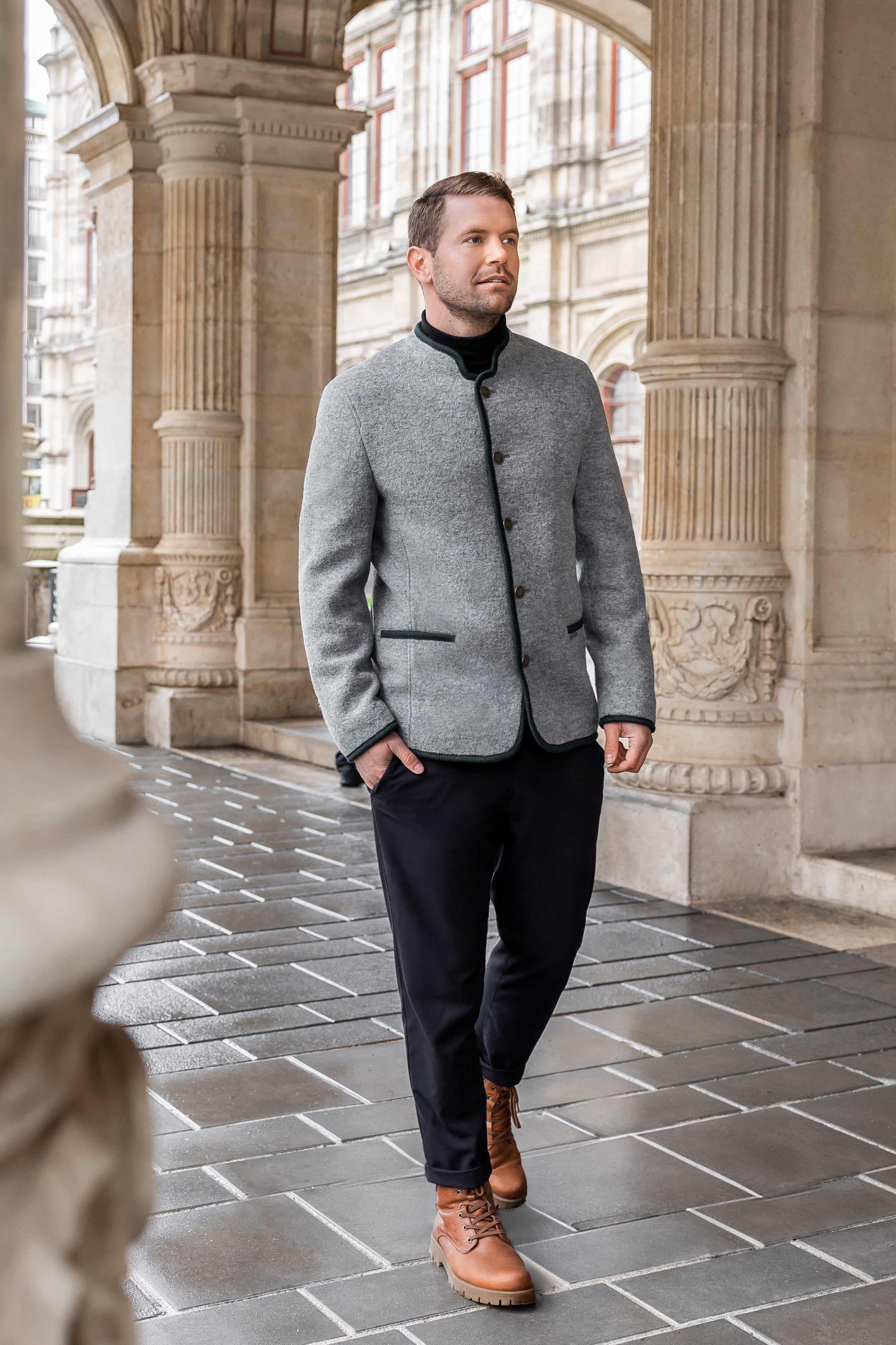 Clemento - Pure Felted Wool & Fully Lined Austrian Jacket