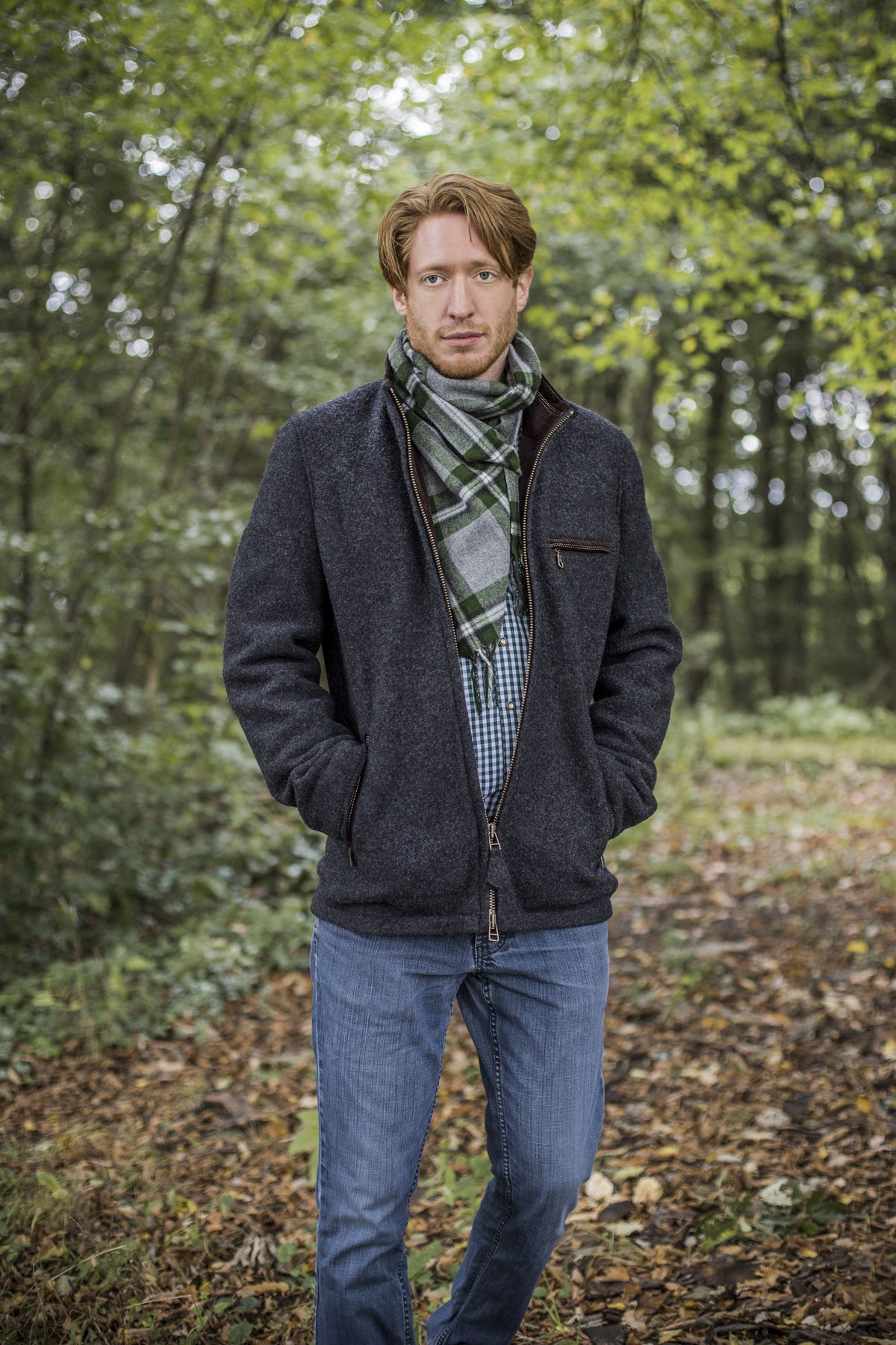 Men's wool peacoat with zipper hotsell