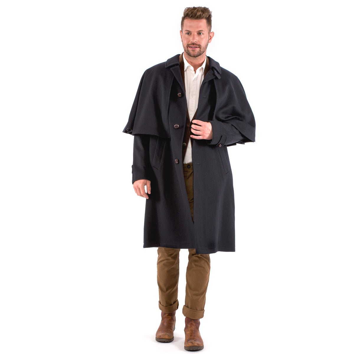 Holmes - Traditional Austrian Capelet Coat or Inverness Coat - Robert W ...